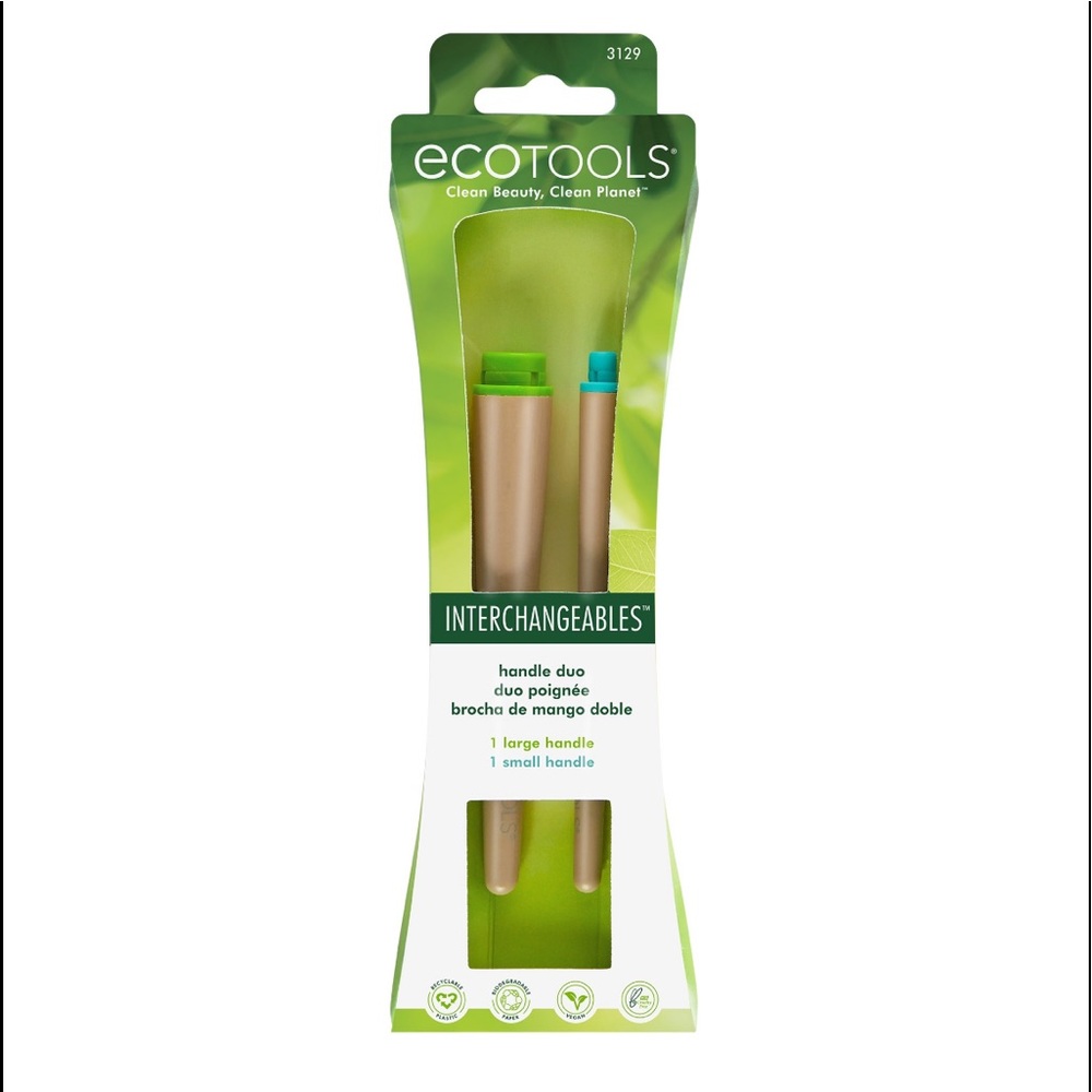 EcoTools Interchangeable Makeup Brush Handles | Customizable Brushes Bamboo ~NEW